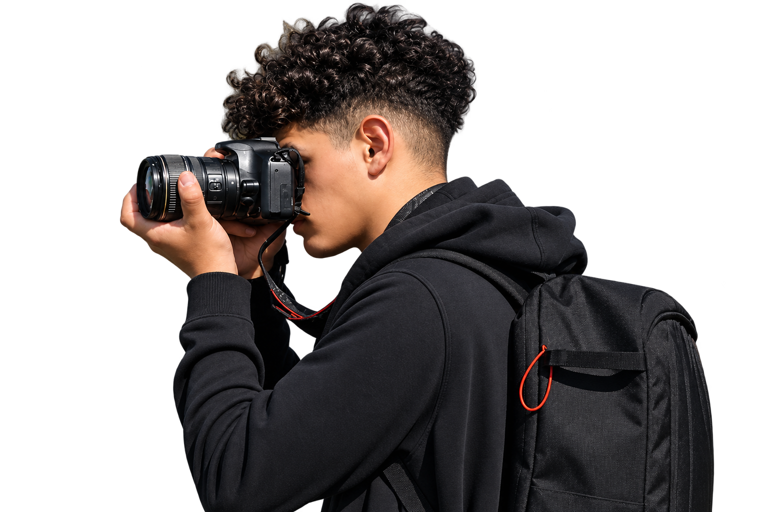 Photographer with camera